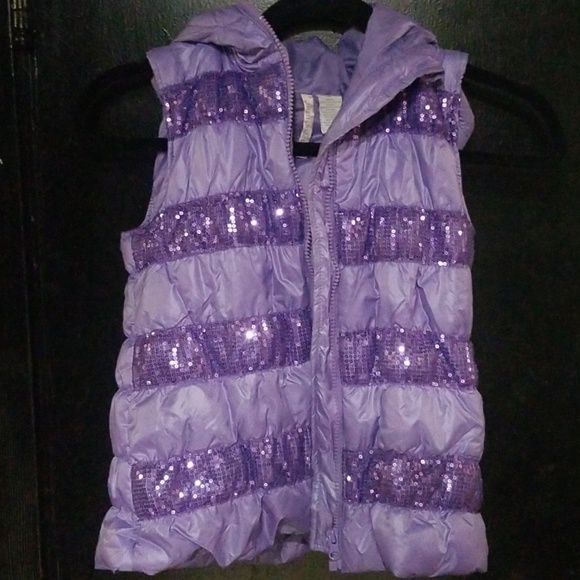 Other - Pretty purple sequin vest jacket